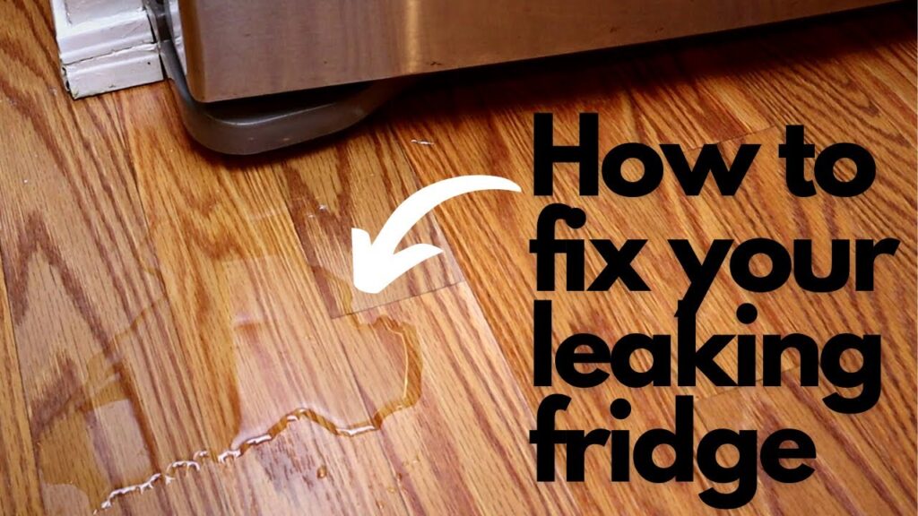 How to fix a refrigerator leak